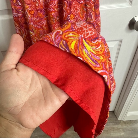 Jason Wu Linen floral paisley Midi dress size Small vacation summer resort - Picture 5 of 10